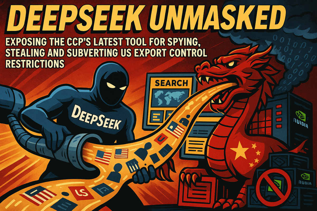美眾院:DeepSeek AI 恐成中國資料竊取與技術監控新工具