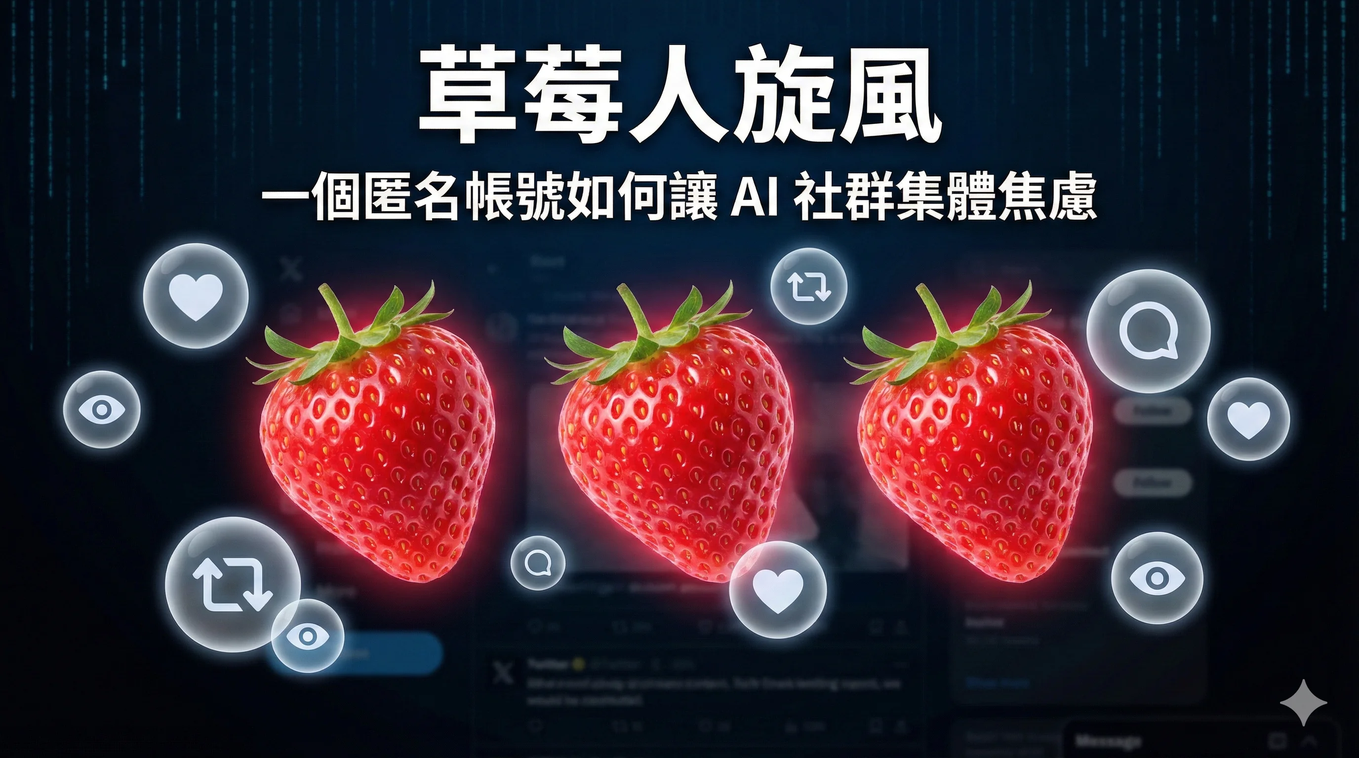 草莓人旋風:一個匿名帳號如何讓 AI 社群集體焦慮