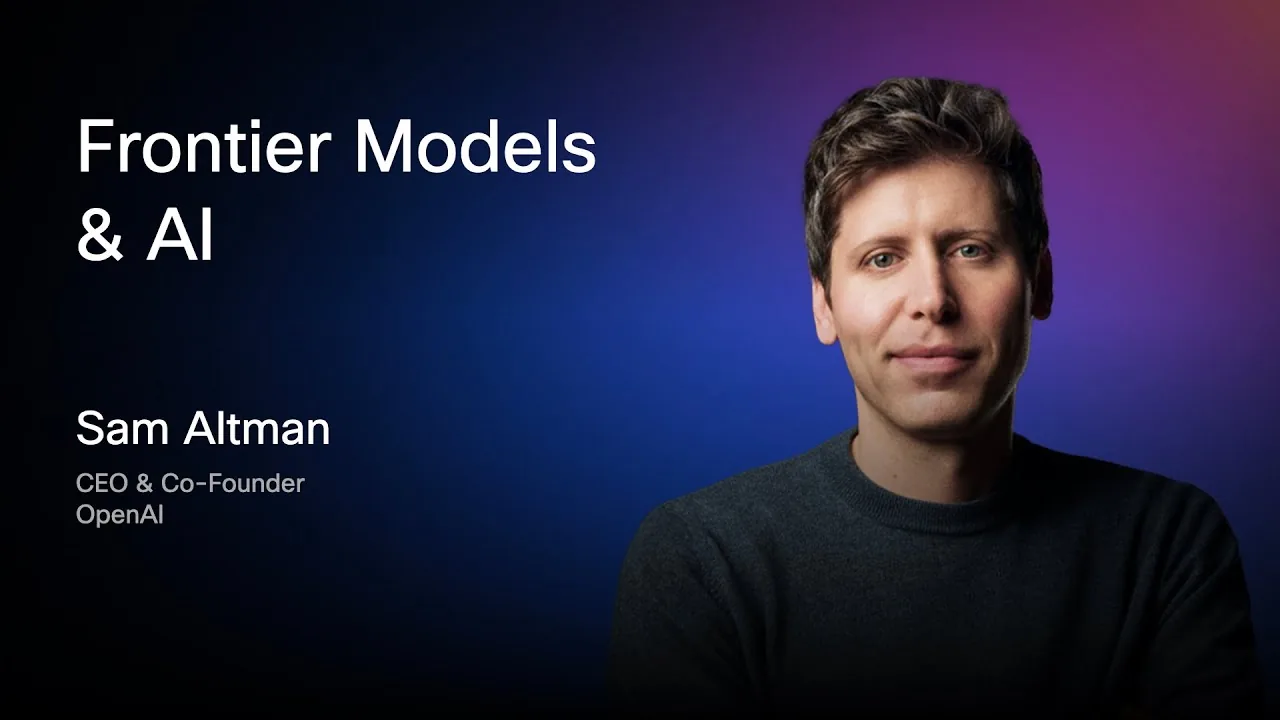 奧特曼在 Cisco AI Summit 的五個關鍵判斷